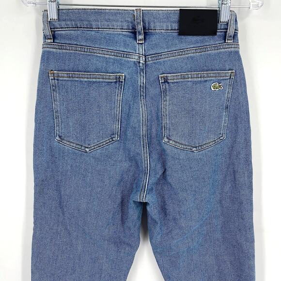Lacoste Straight Leg Jeans Blue Women's Size 24 - Picture 5 of 9
